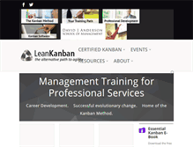 Tablet Screenshot of leankanban.com